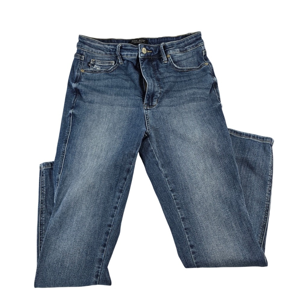 Judy Blue High Rise Skinny Jeans Medium Wash JB88767 MD Size 13/31‎
